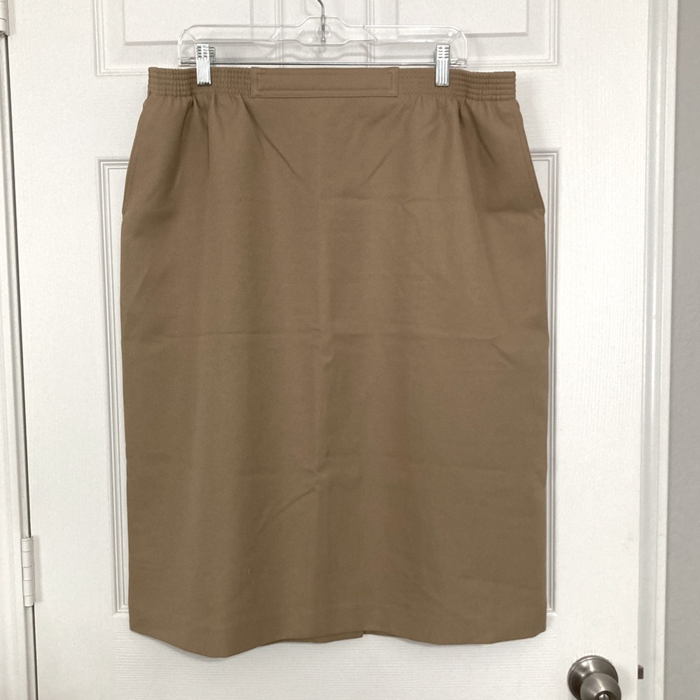 Tan Pencil Skirt